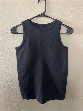 Women's Black Tank Top - Classic Ribbed Style
